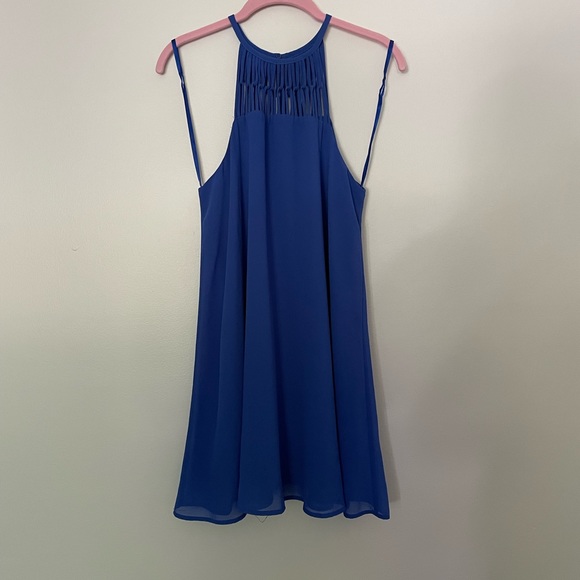 Lulus Tell Me Royal Blue Swing Dress size M - Picture 3 of 10